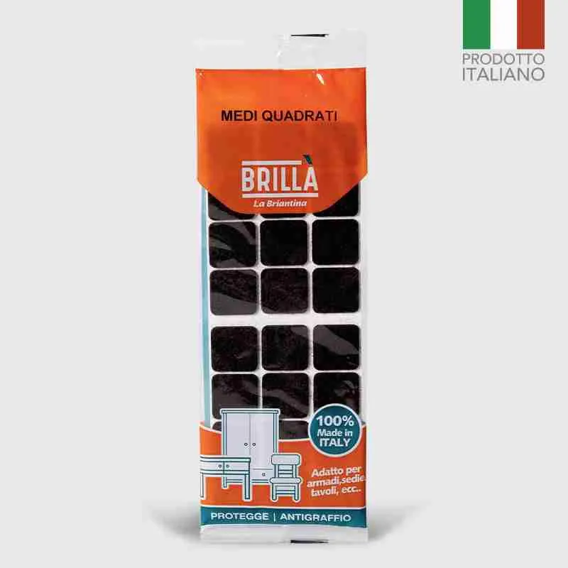 Feltrini Quadrati MEdi Marroni 24pz 28*28mm