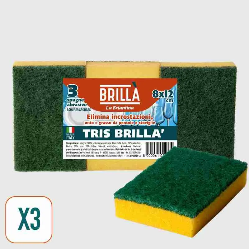 Spugne Abrasive Tris Brilla’