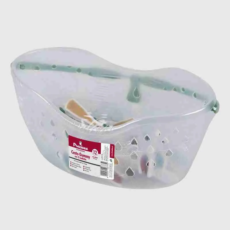 Cestello Gummy Con 12 Mollette